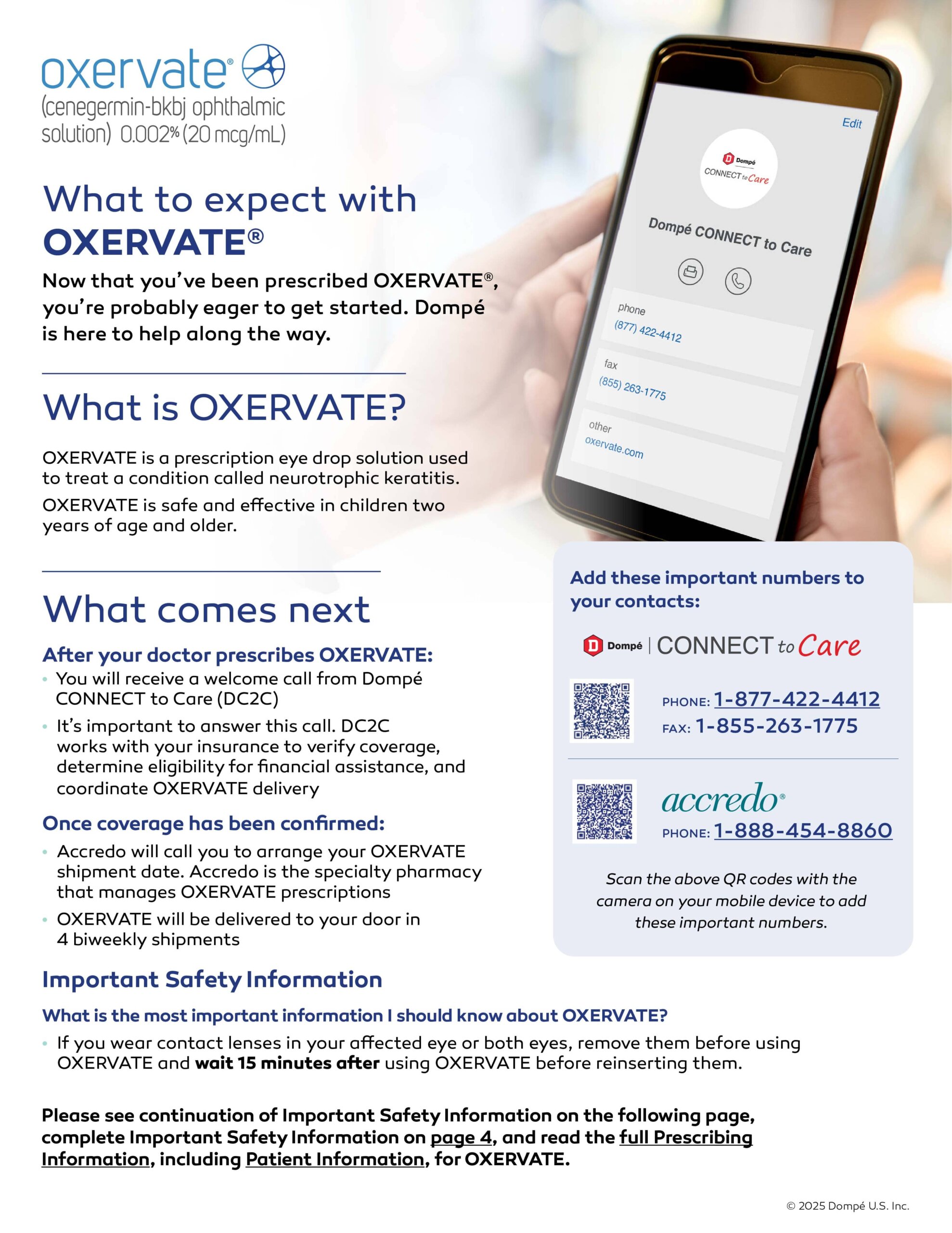 A thumbnail of the OXERVATE Quickstart Guide